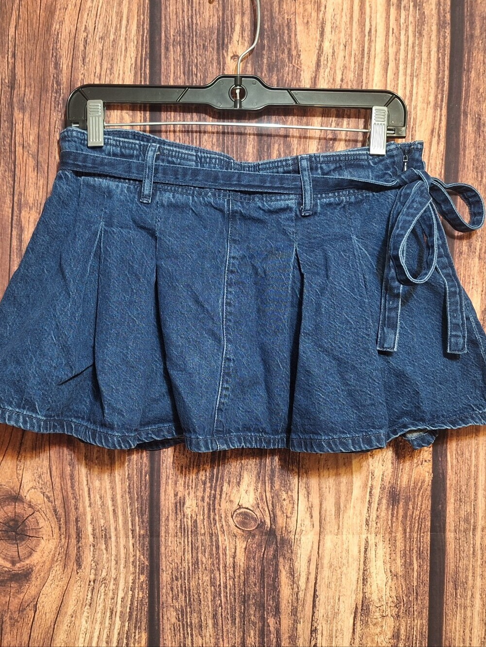 American Eagle Outfitters Dark Blue Denim Mini Skort Size Us 2